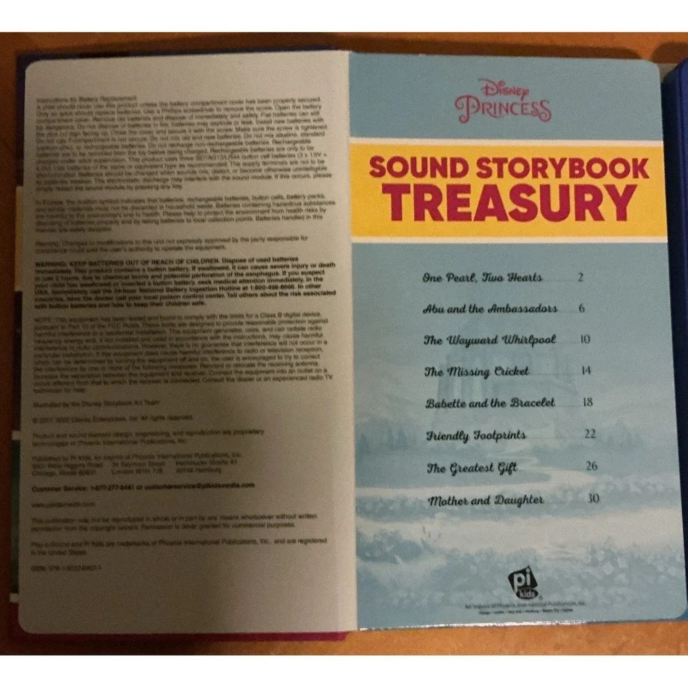 Disney Princess - Sound Storybook Treasury‎ 39-Button Sound Book - PI Kids